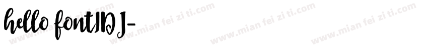 hello fontIDJ字体转换